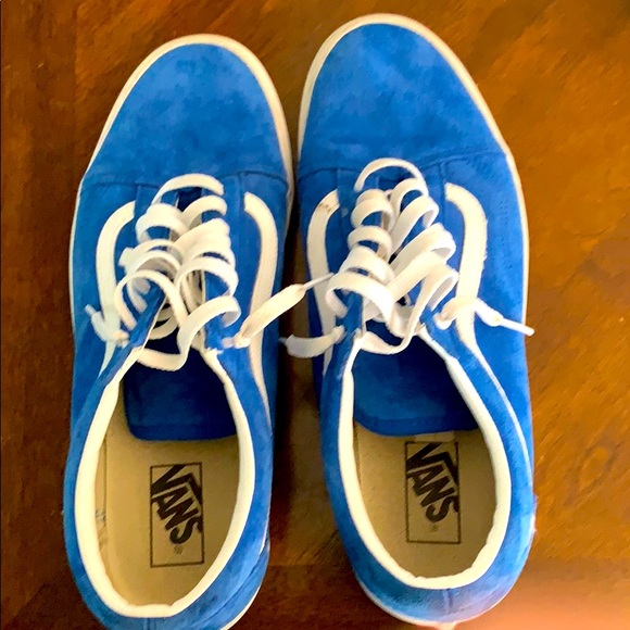Suede blue vans good condition - Picture 1 of 6